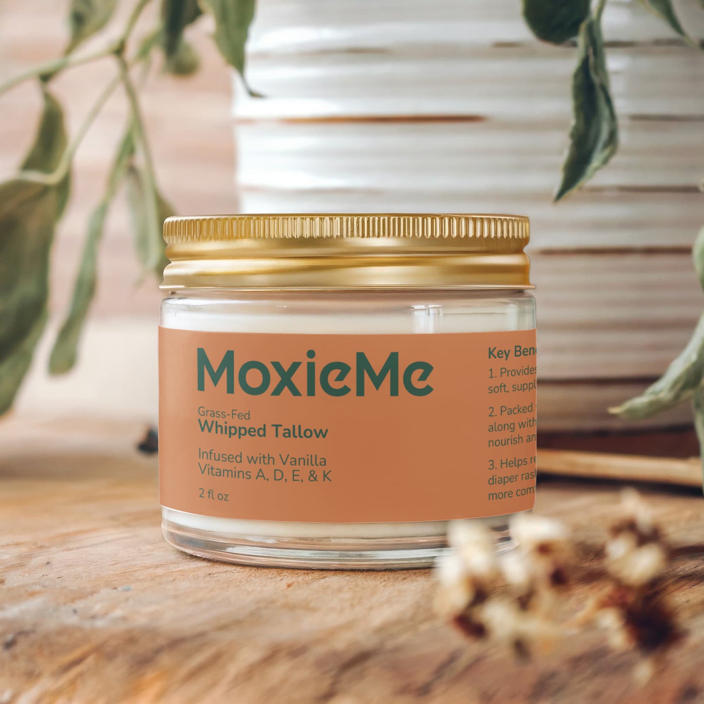 Whipped Grass-Fed Tallow Balm with Vanilla Bean