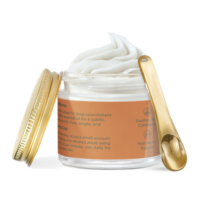Whipped Grass-Fed Tallow Balm with Vanilla Bean